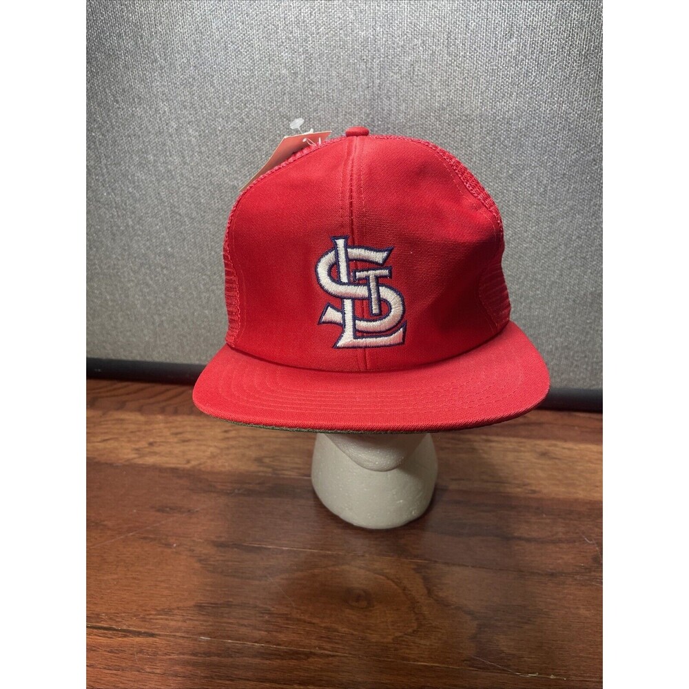 Vintage St Louis Cardinals Mesh Trucker Snapback Hat Deadstock NOS MLB 80's
